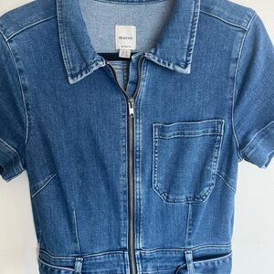 Maeve Full length Blue Denim Jumpsuit- Colette